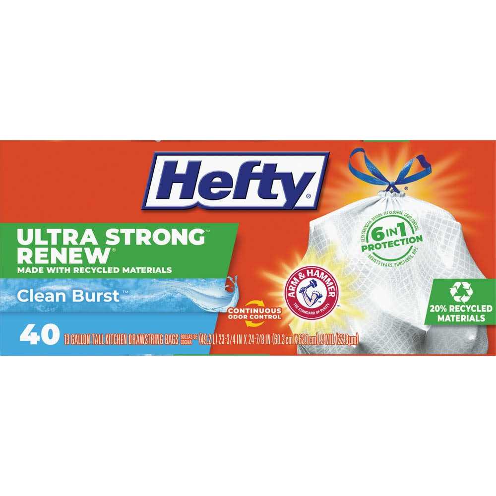 Hefty Steel Sak 39 Gal. Heavy Duty Black Trash Bag - Image 3