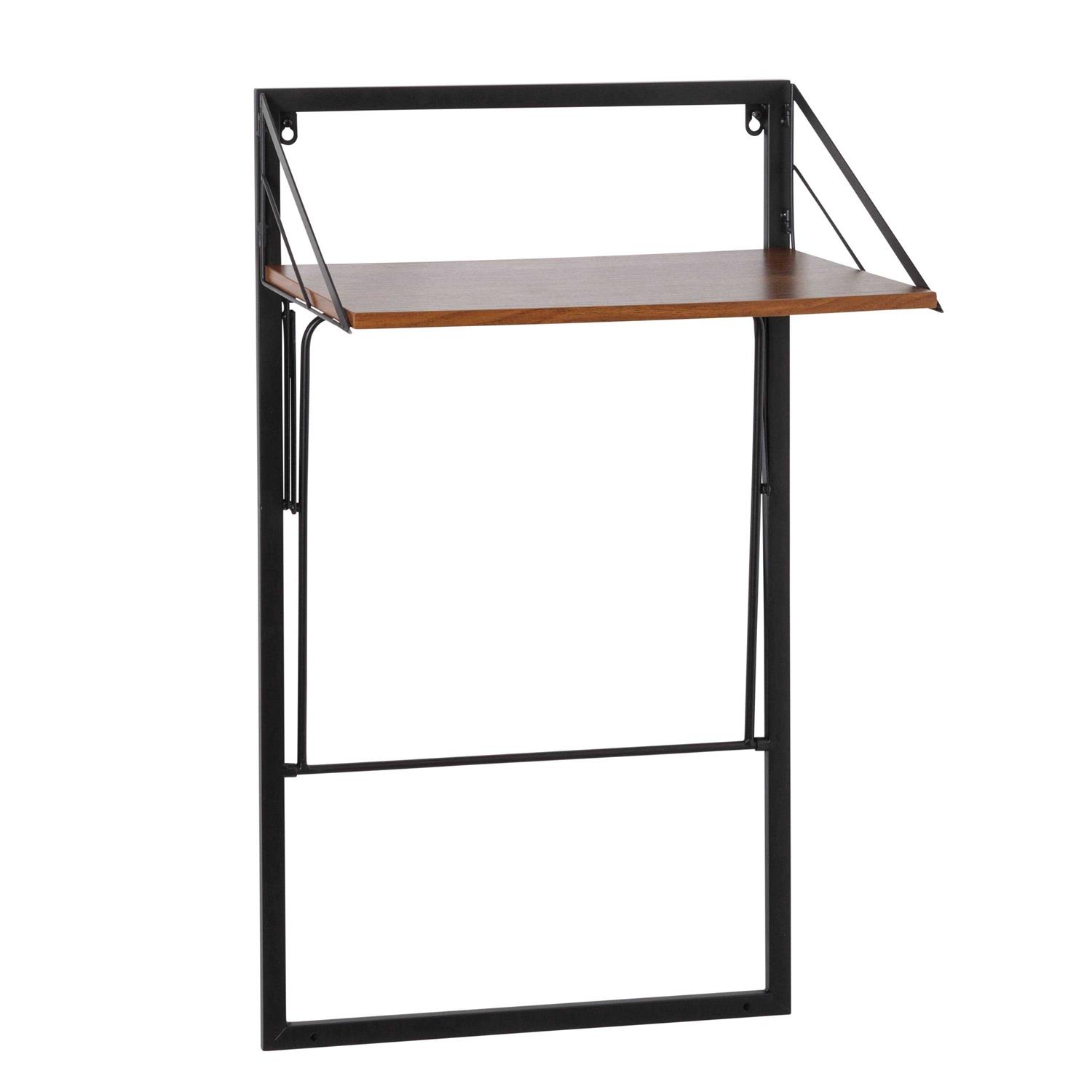 Honey-Can-Do Wall Mounted Hamper with Wood Shelf - Image 3