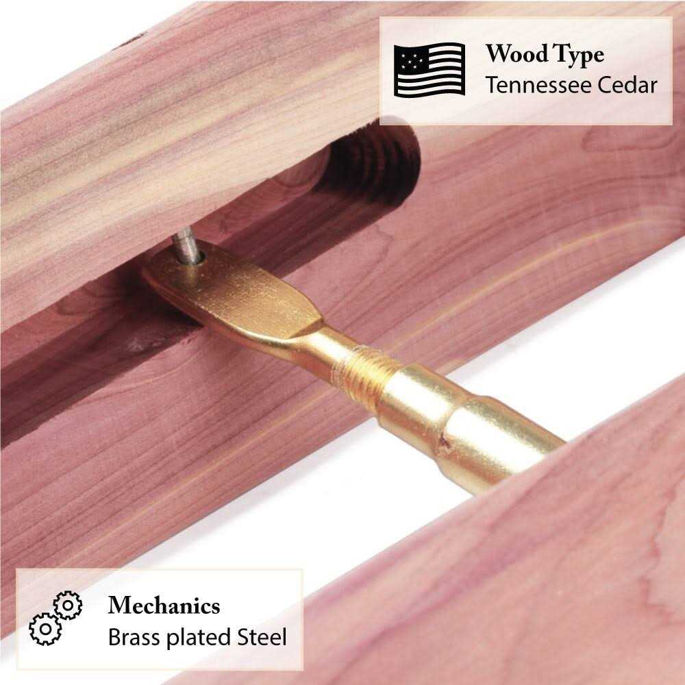 FootFitter Cedar Boot Shaft Shapers Boot Tree Shaft Inserts for Men & Women - Image 5