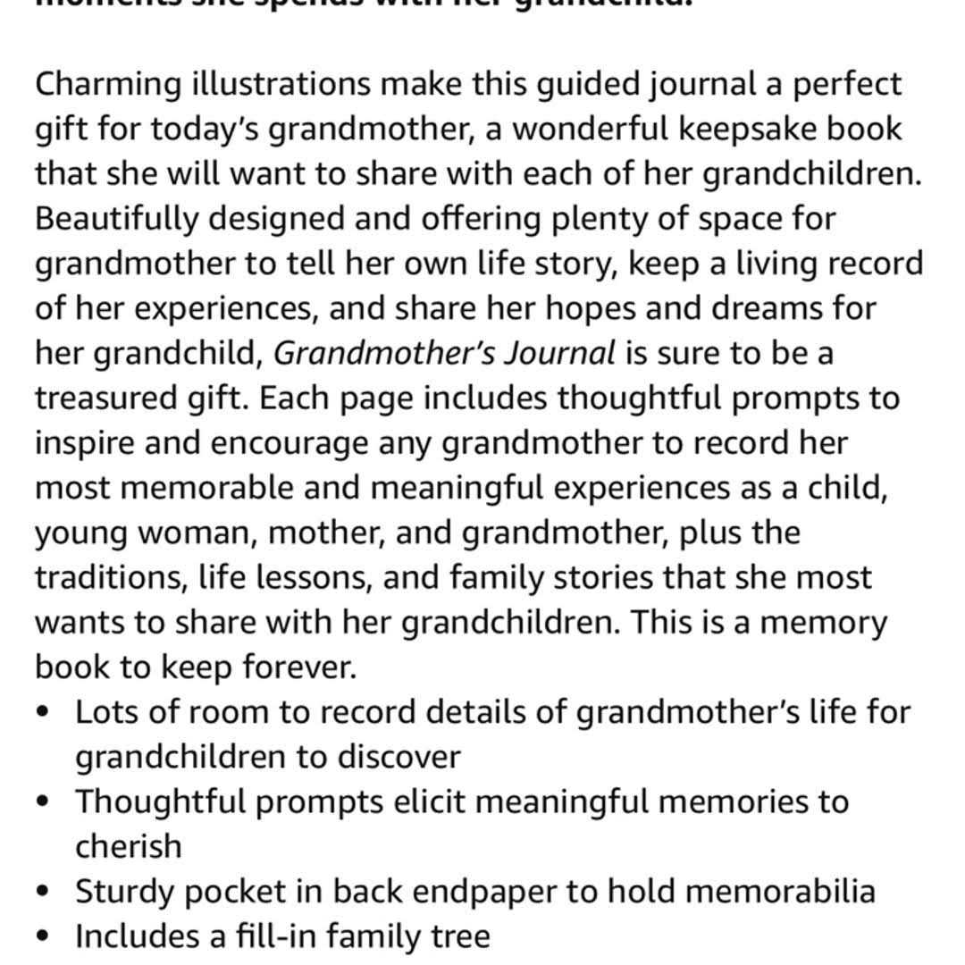 Grandmother's Journal Memories and Keepsakes for My Grandchild - Image 5