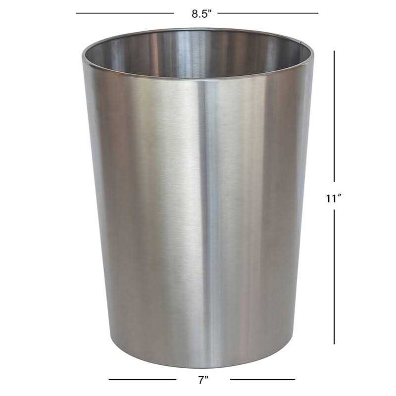 Mainstays Metal Bathroom Wastebasket - Image 2