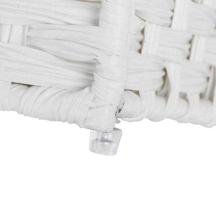 SONGMICS Handwoven Divided Laundry Basket with Removable Liner Bag - Image 2