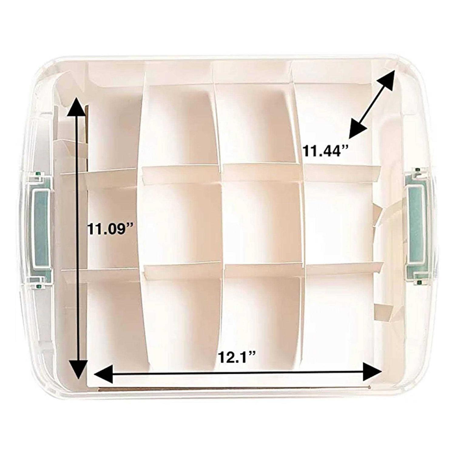 HOMZ 31 Quart Holiday Clear Plastic Storage Container - Image 2