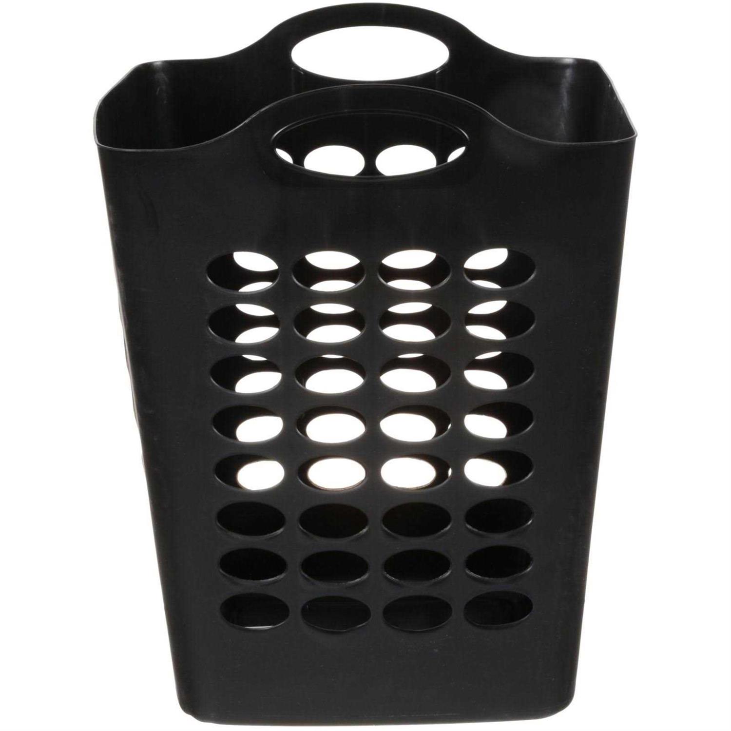 Mainstays Flexible Black Laundry Hamper - Image 2