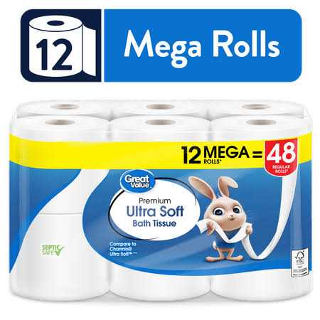 Great Value Ultra Soft Toilet Paper