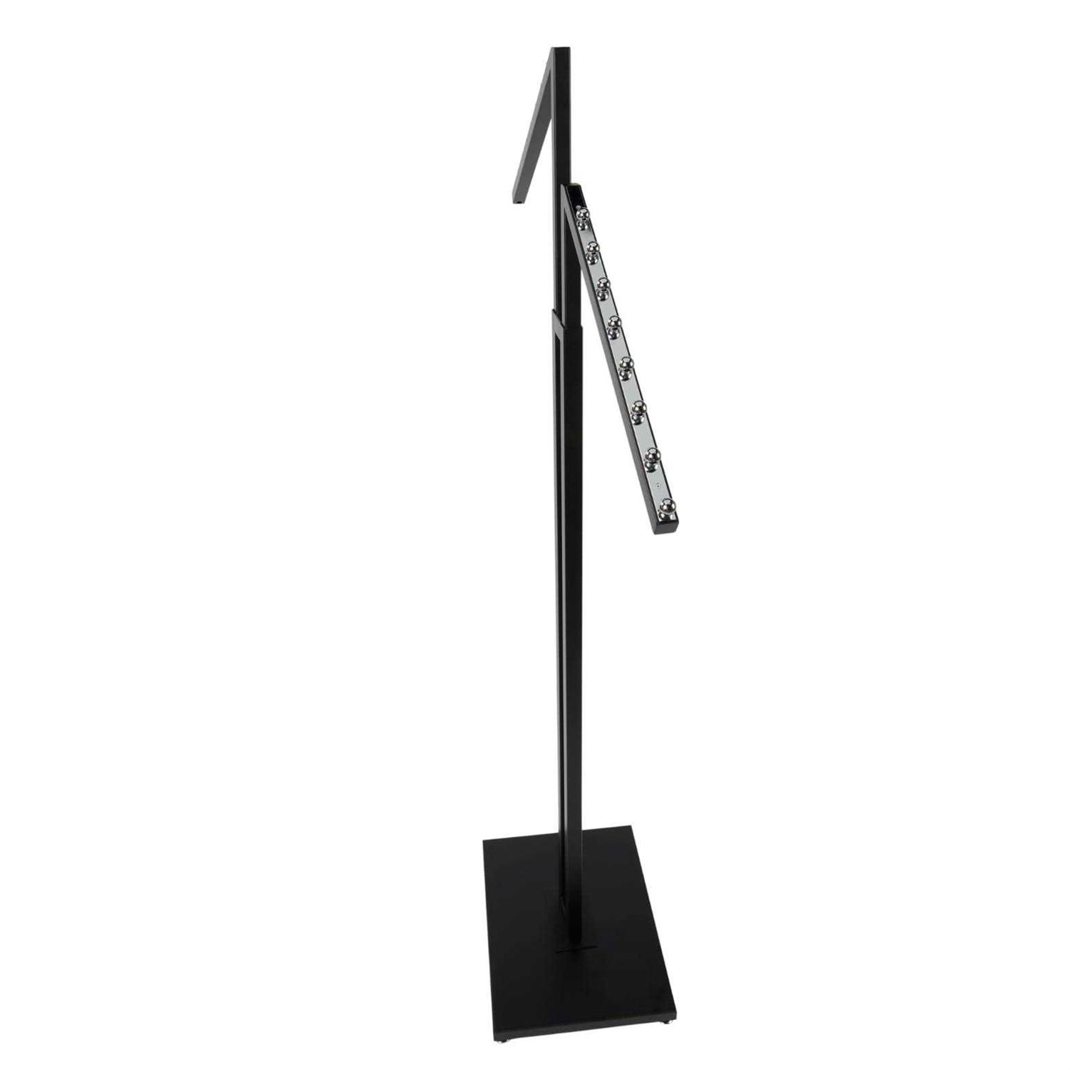 SSWBasics Black 2-Way Clothing Rack with Slant Arms - Image 5