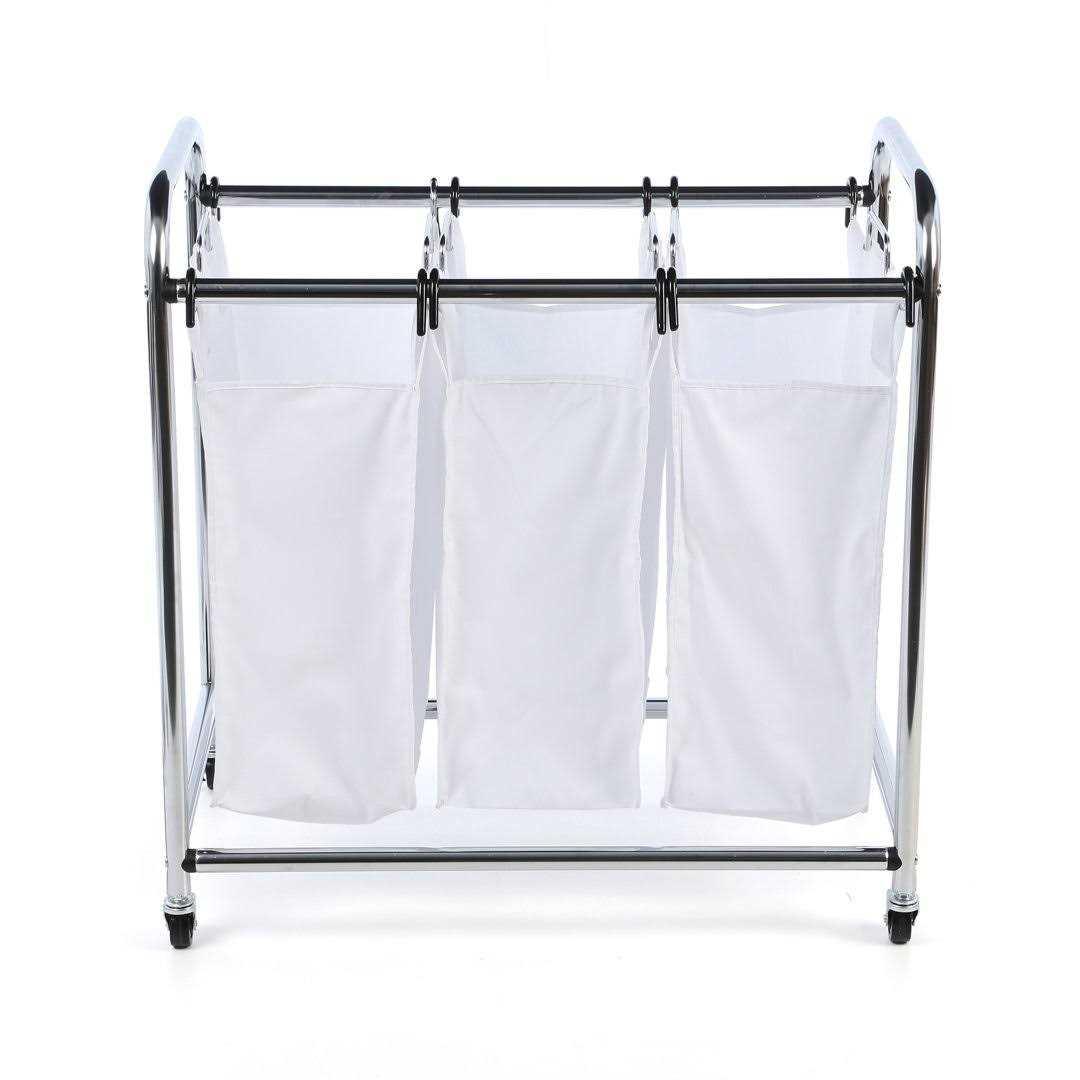 Honey Can Do Heavy-Duty Triple Laundry Sorter - Image 4