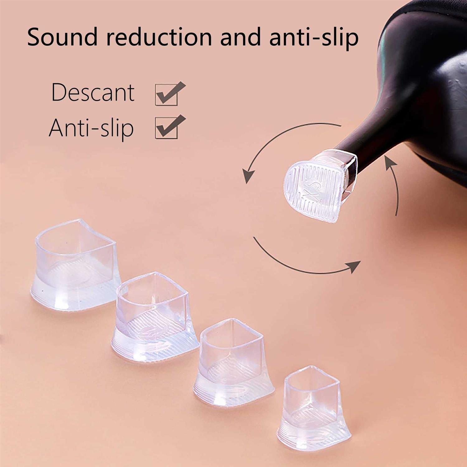 Soogree High Heel Protective Heel Caps 8 Pairs Heel Tip Covers 4 Sizes High Heel Stoppers - Image 3