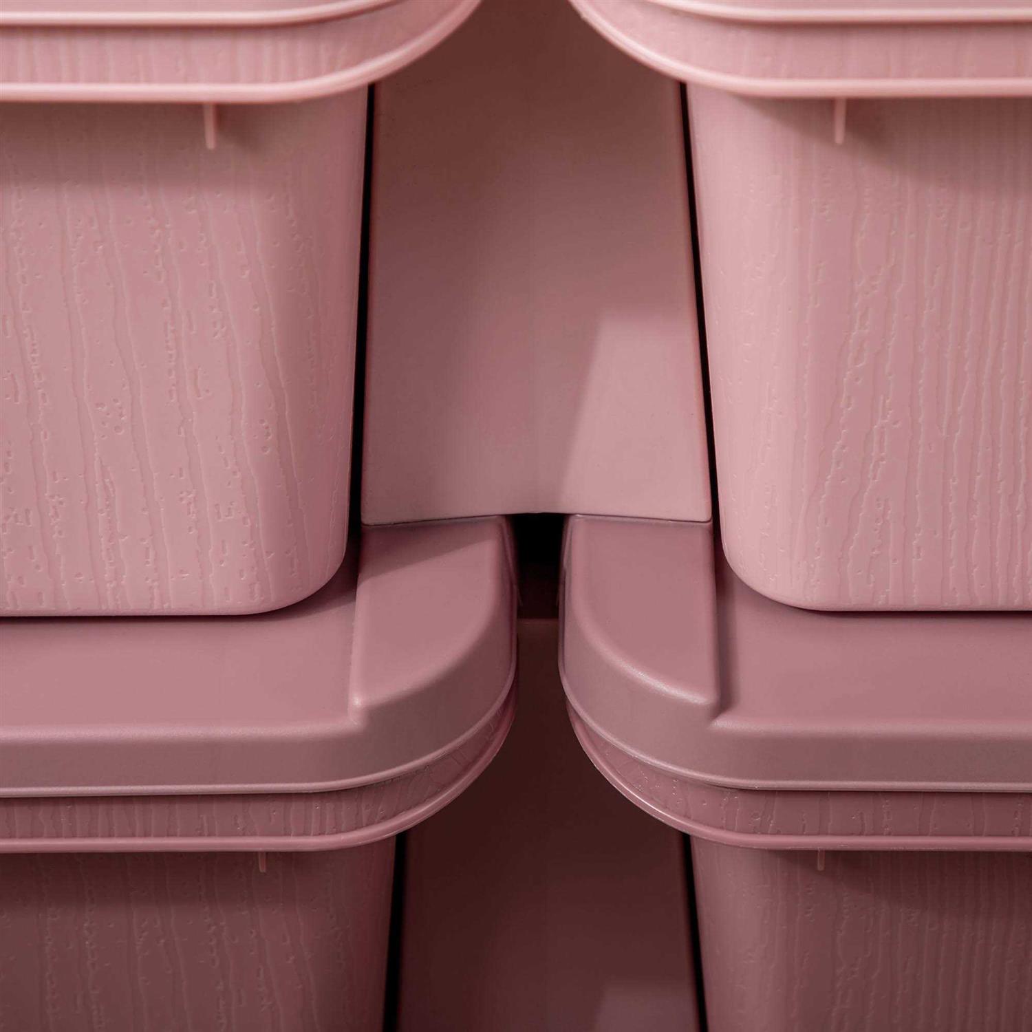Qaba 3 Tier Kids Storage Unit 6 Drawer Chest Toy Organizer Plastic Bins for Kids Bedroom Nursery Kindergarten Living Room for Boys Girls Toddlers - Image 2