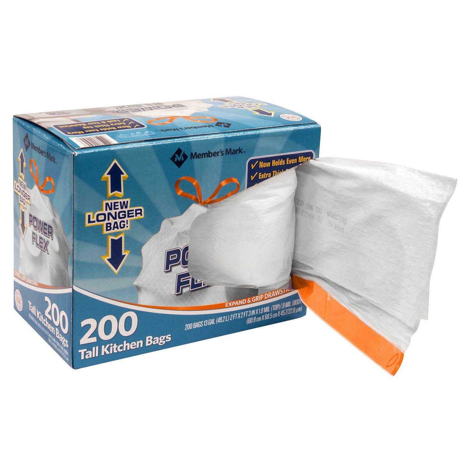 Member's Mark Power Flex Tall Kitchen Drawstring Bags - Image 2