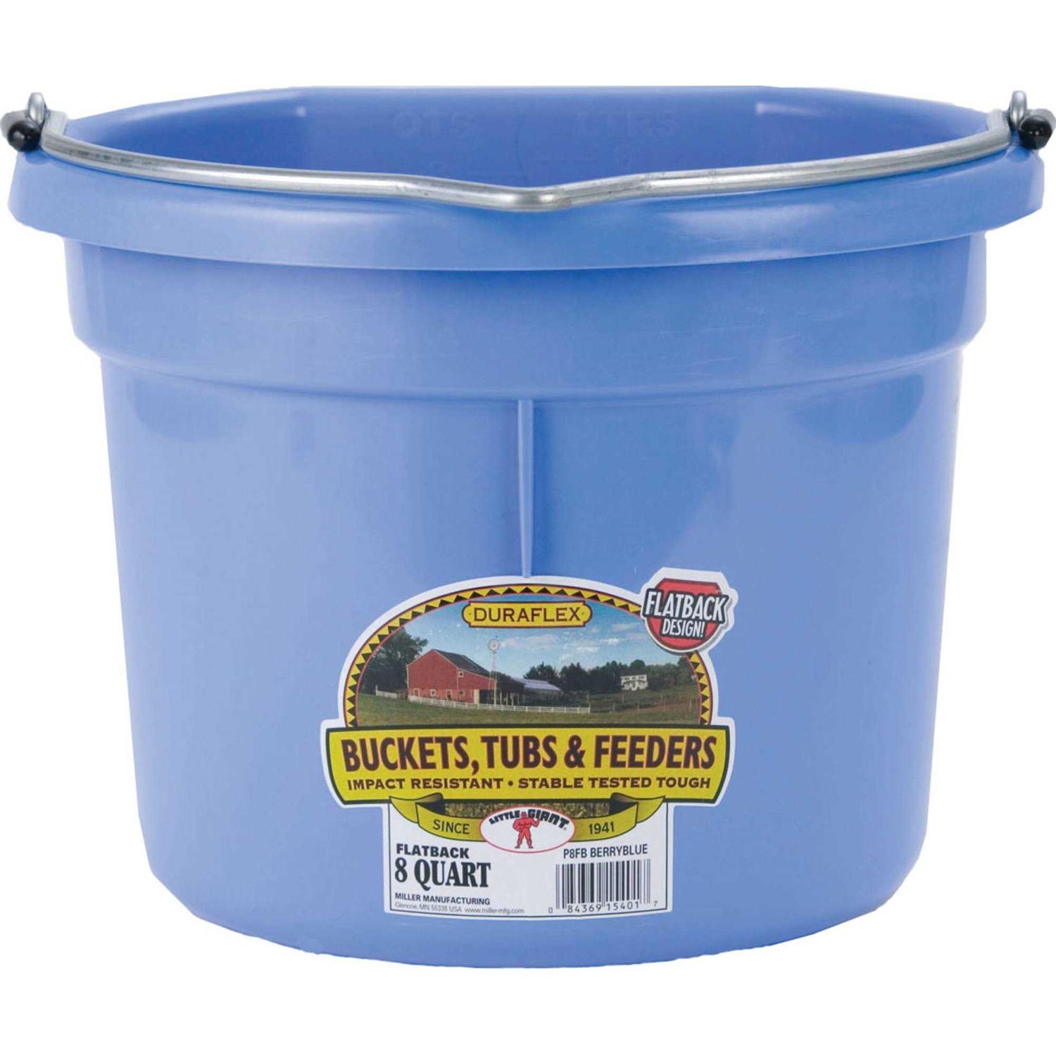 Little Giant Flat Back Plastic Bucket
