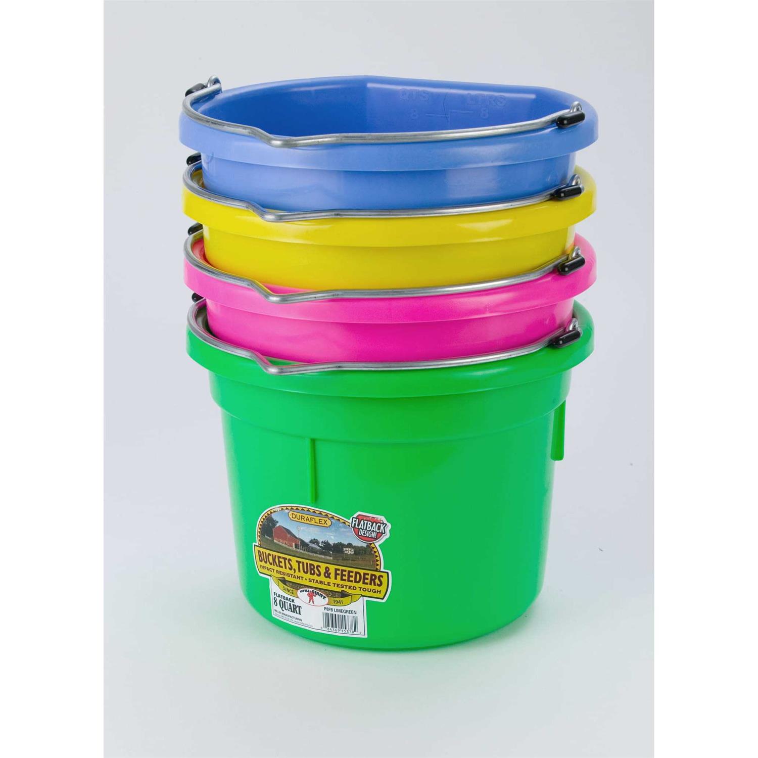 Little Giant Flat Back Plastic Bucket - Image 2