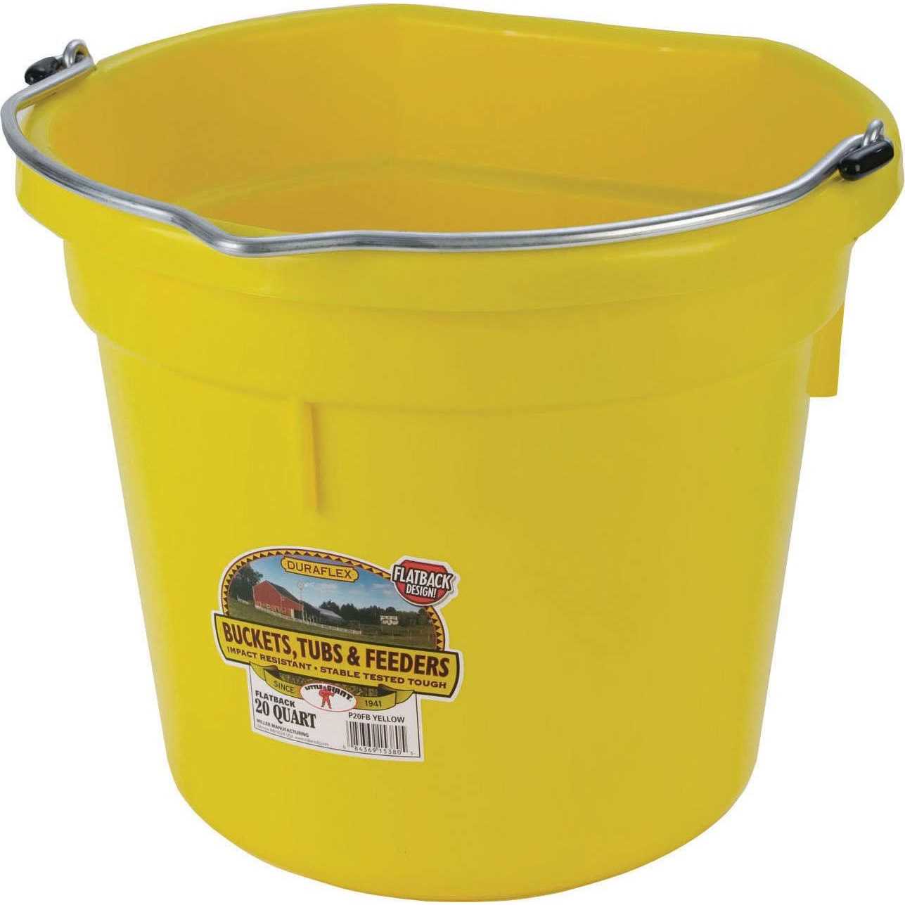 Little Giant Flat Back Plastic Bucket - Image 3
