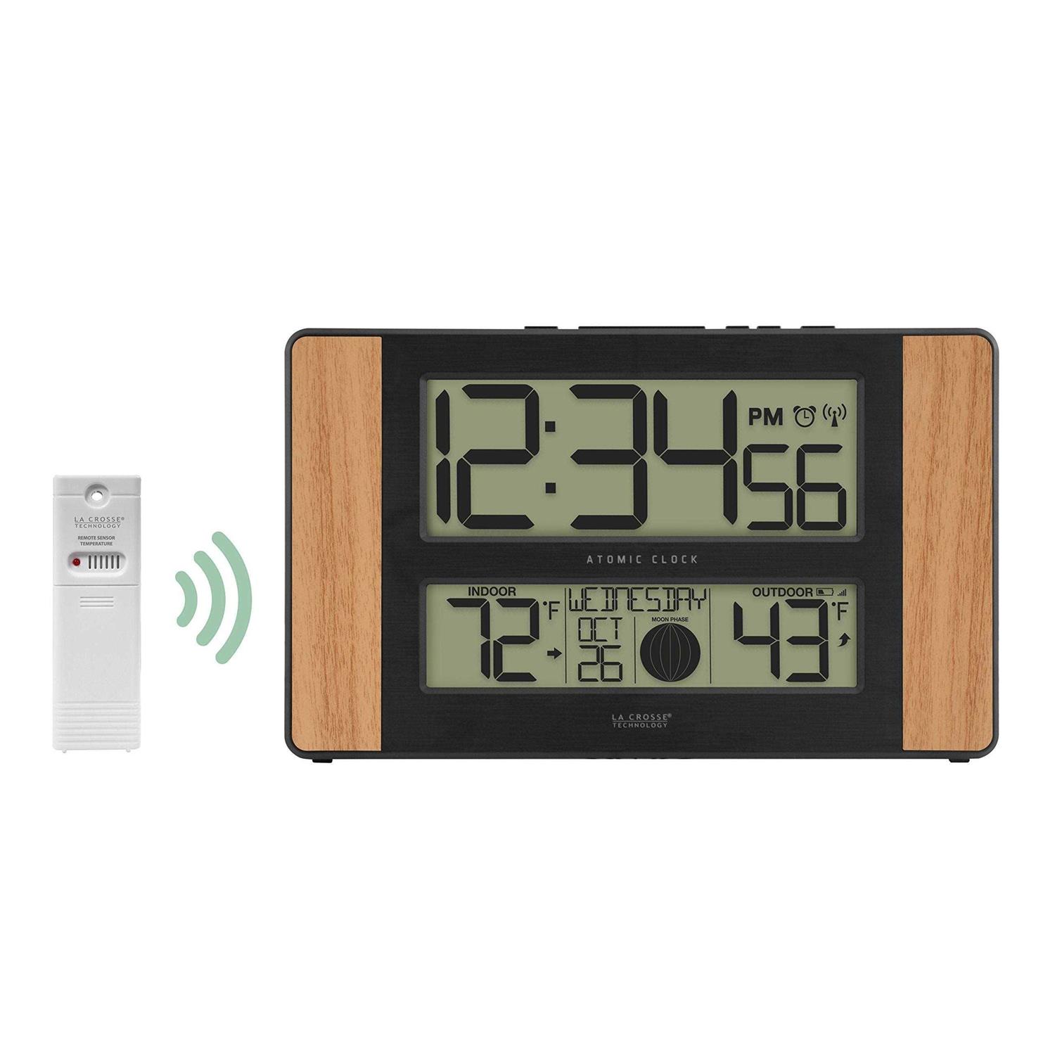 La Crosse Technology Atomic Digital Clock with Outdoor Temperature - Image 5