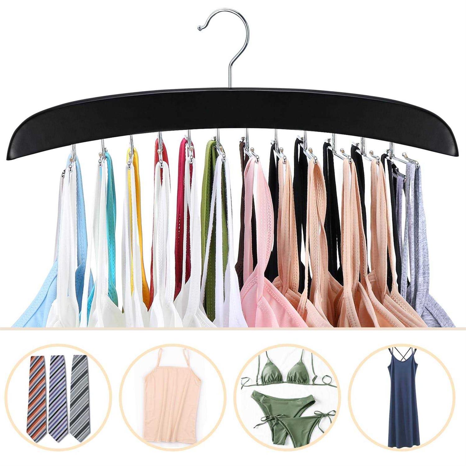 Resovo Tank Top Hanger With Premium Wood 24 Large Capacity Space Saving360 - Image 3