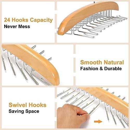 Resovo Tank Top Hanger With Premium Wood 24 Large Capacity Space Saving360 - Image 4
