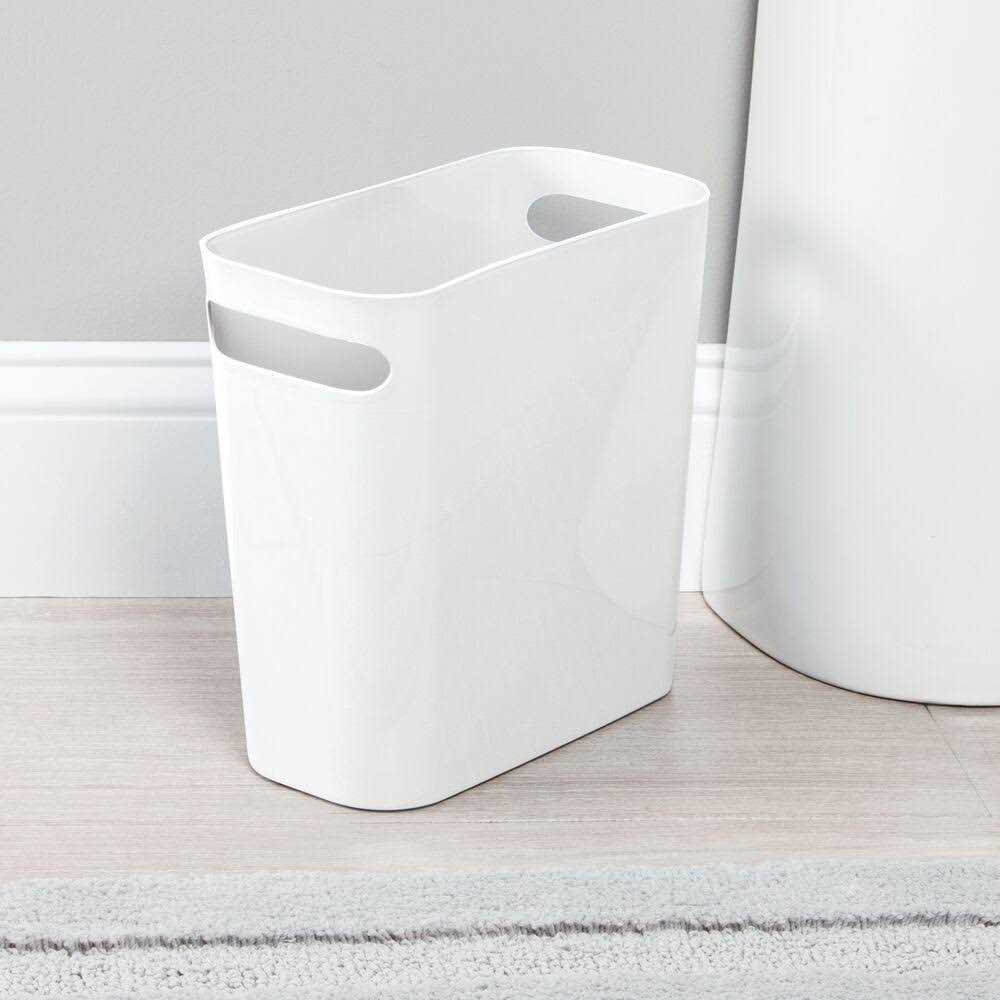 mDesign Plastic Small Trash Can 1.5 Gallon/5.7-Liter Wastebasket - Image 2