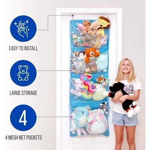 Lilly's Love Over Door Stuffed Animal Toy Storage - Image 4