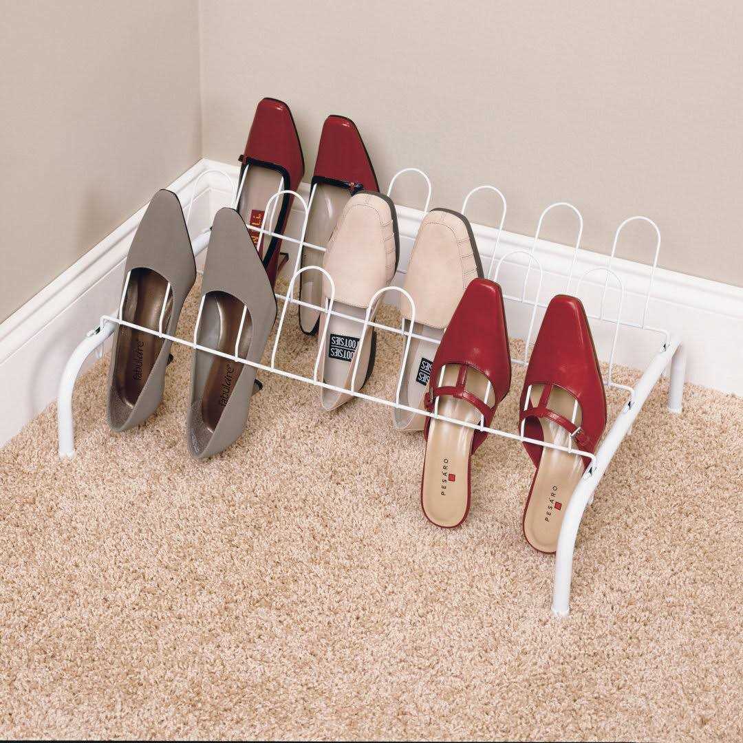 ClosetMaid Lightweight 9 Pair Freestanding Shoe Rack Organizer - Image 5