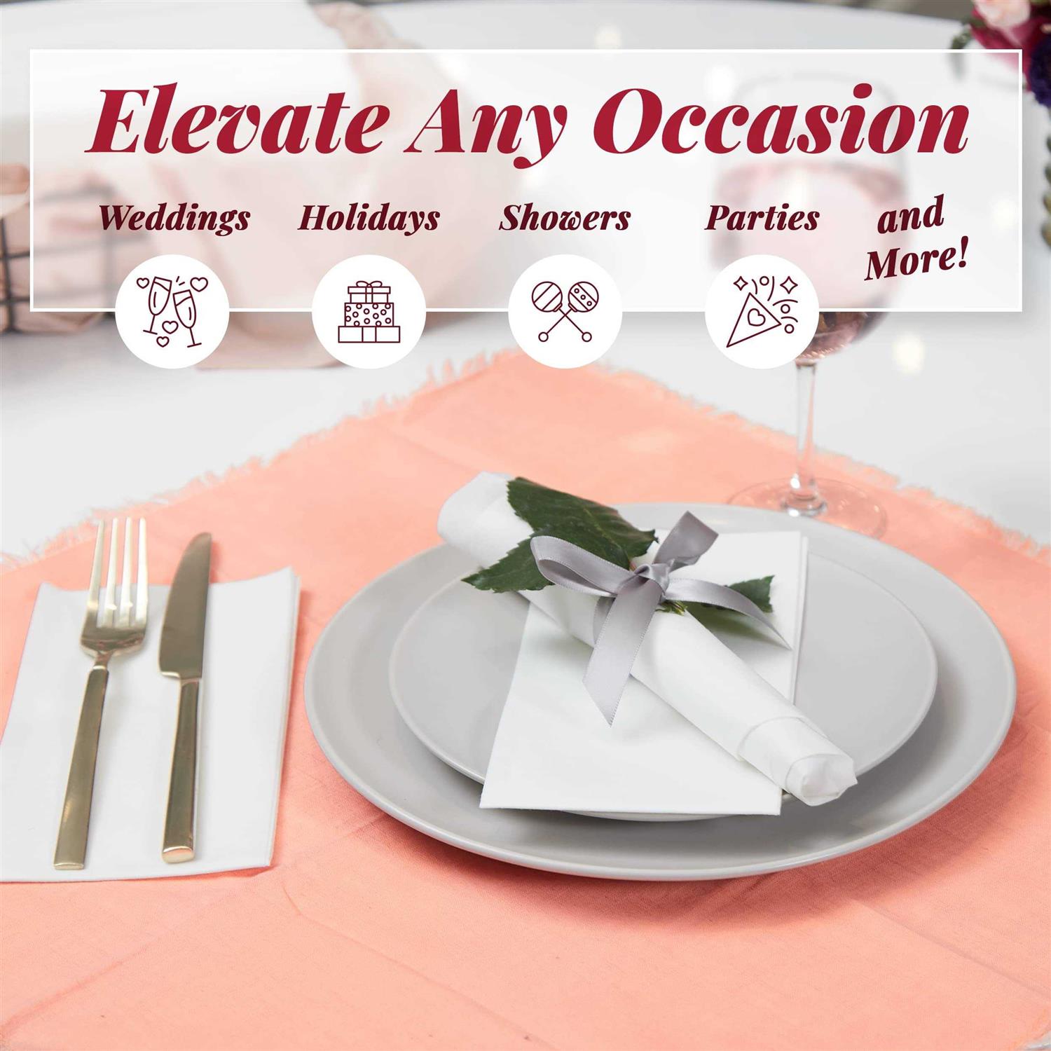 Prestee 50 Linen Feel Disposable Bathroom Napkins - Image 5