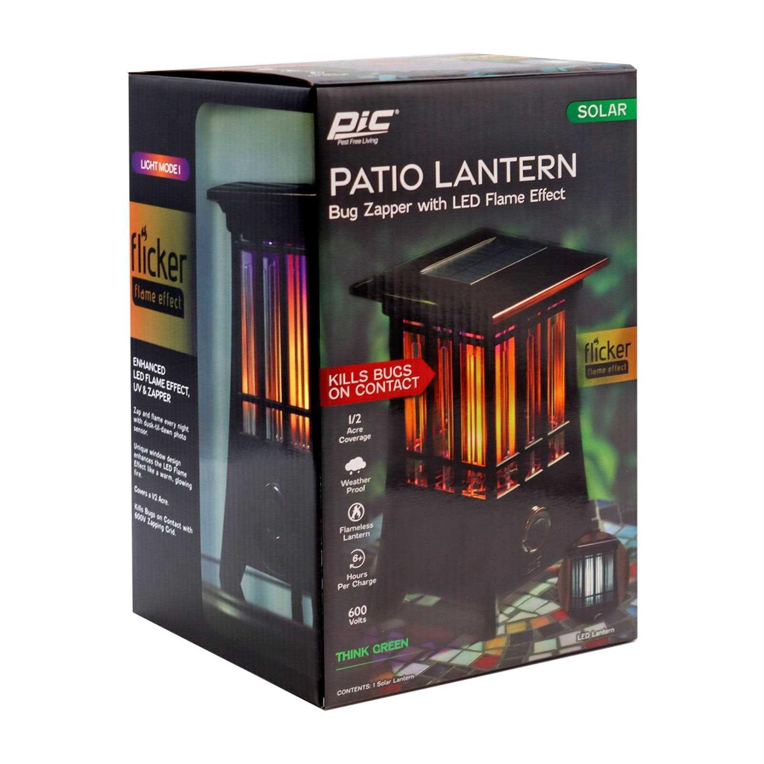 PIC Solar Patio Lantern Bug Zapper - Image 2