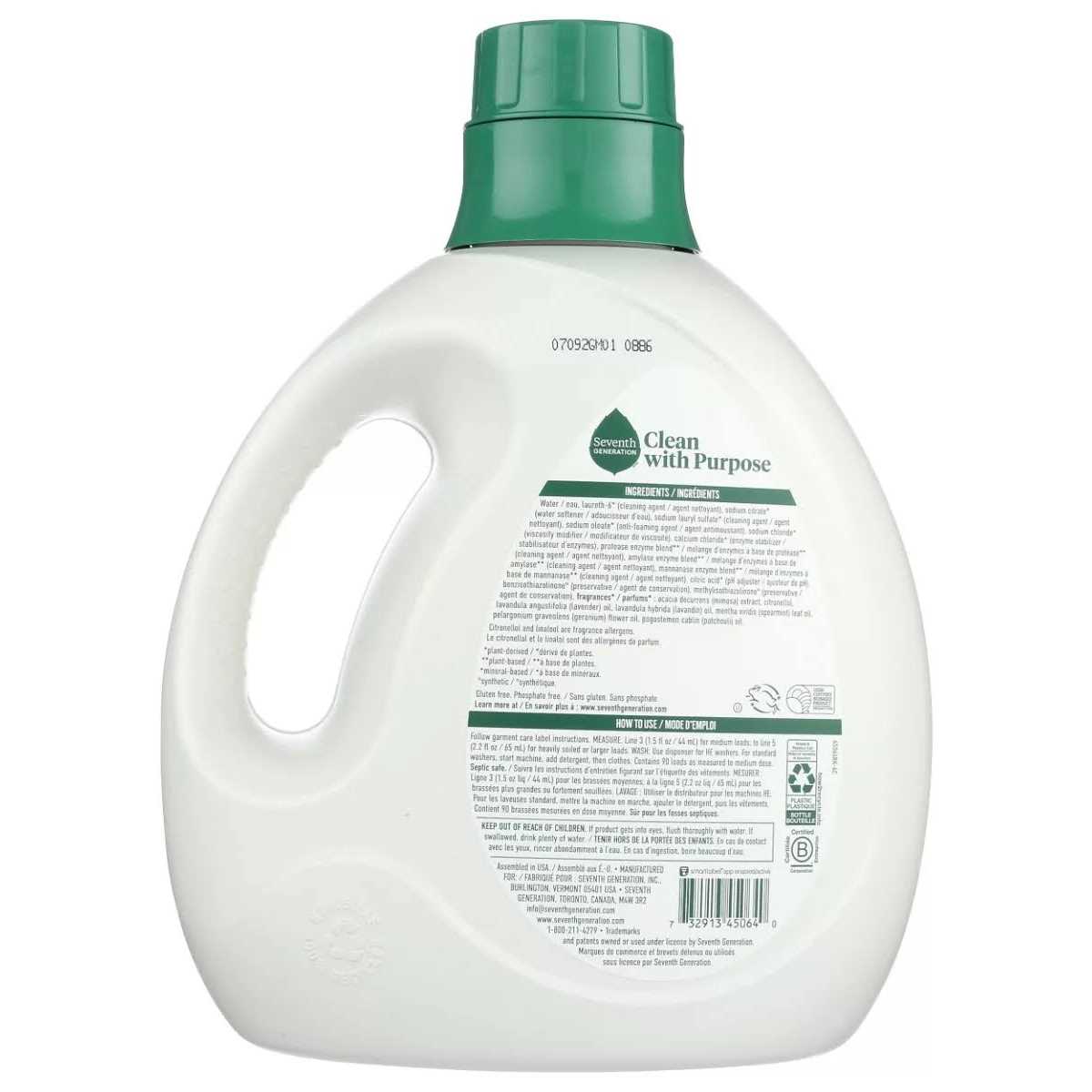 Seventh Generation Liquid Laundry Detergent Lavender - Image 5