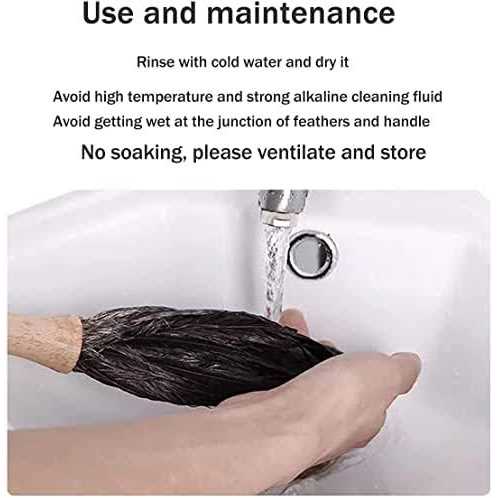 Feather Duster Feather Dusters For Cleaning Ddzmz Fluffy Natural Genuine Ostric - Image 2