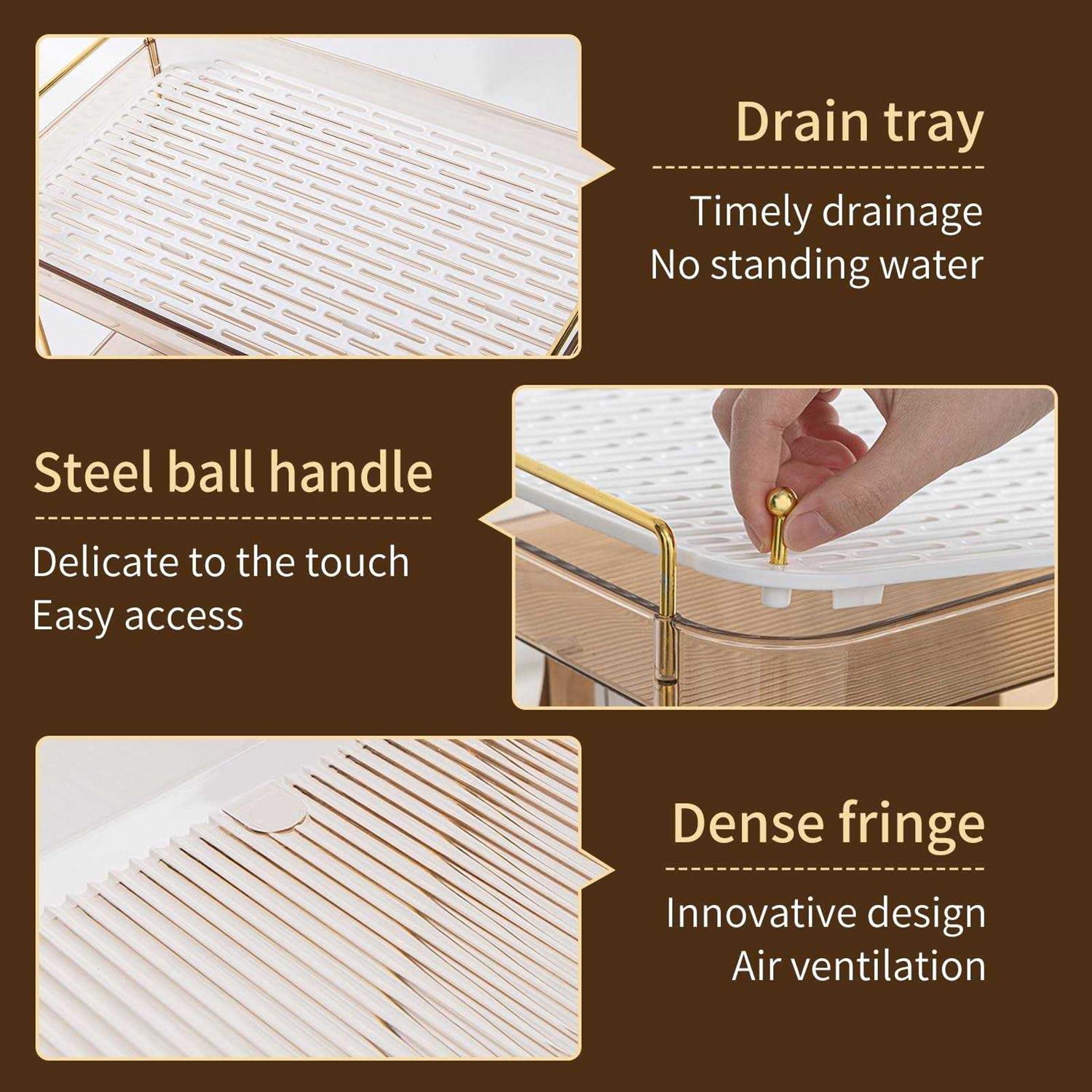 Alternative view of Seoneiro Whiskey Tray Glass Cup Rack Mug Holder Coffee Cup Organizer