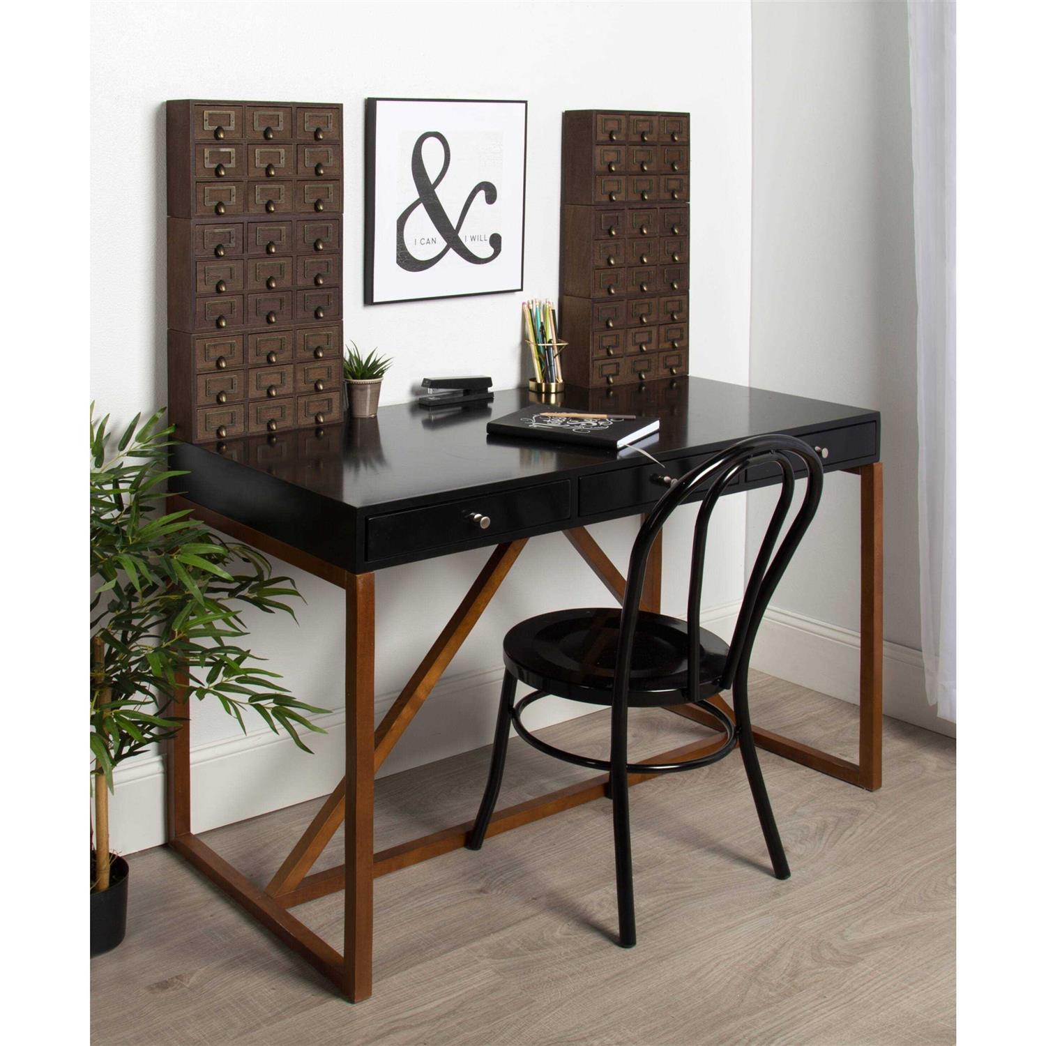 Kate and Laurel Apothecary Desktop Drawer Set - Image 2
