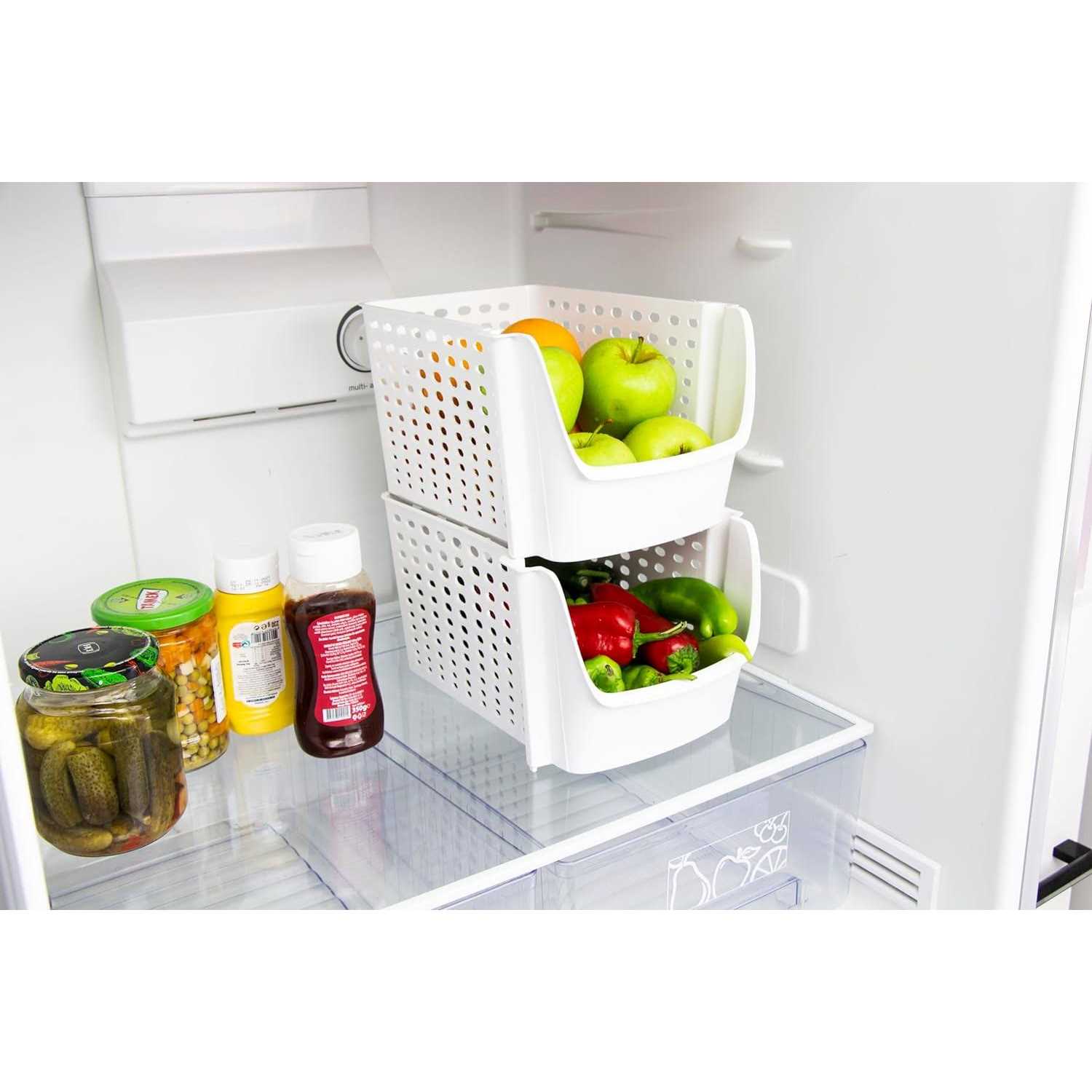 Skywin Plastic Stackable Storage Bins for Pantry Stackable Bins for Organizing Food, Kitchen, and Bathroom Essentials - Image 5