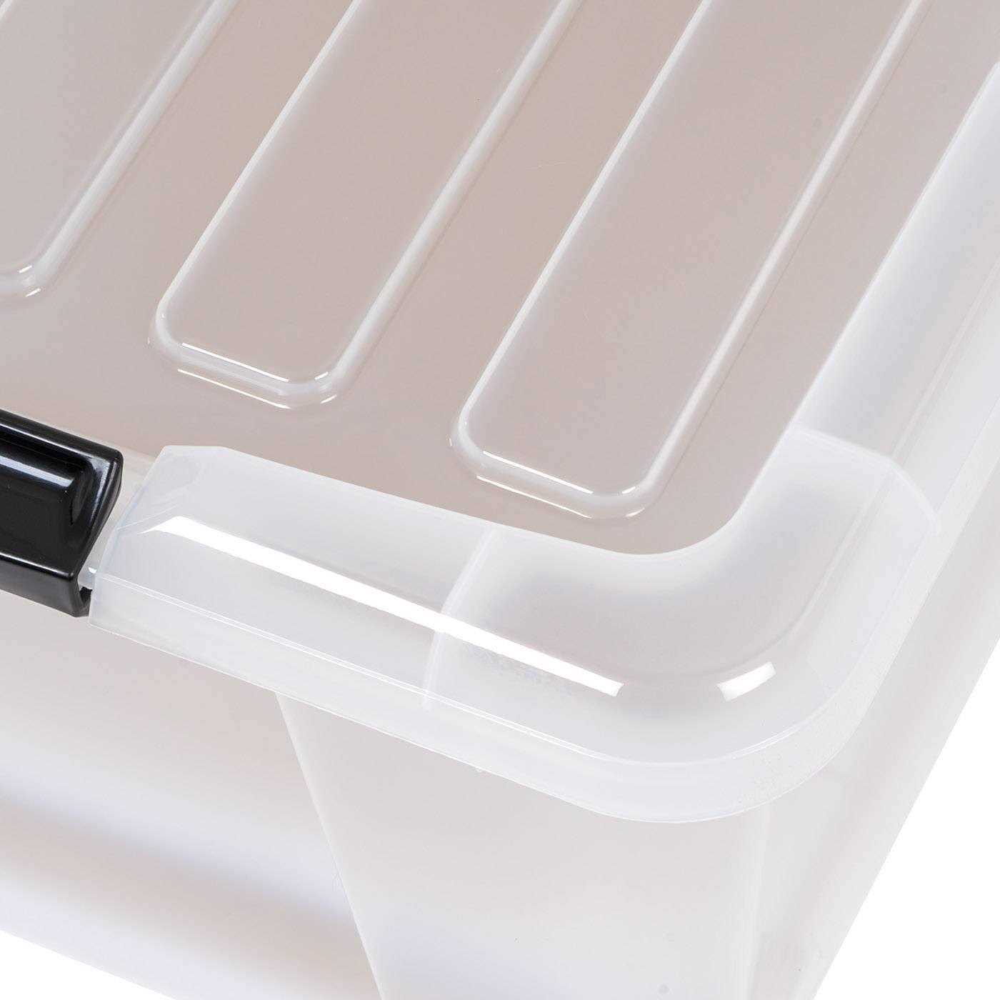 Iris45 Quart Plastic Storage Container Bin with Latching Lid - Image 2