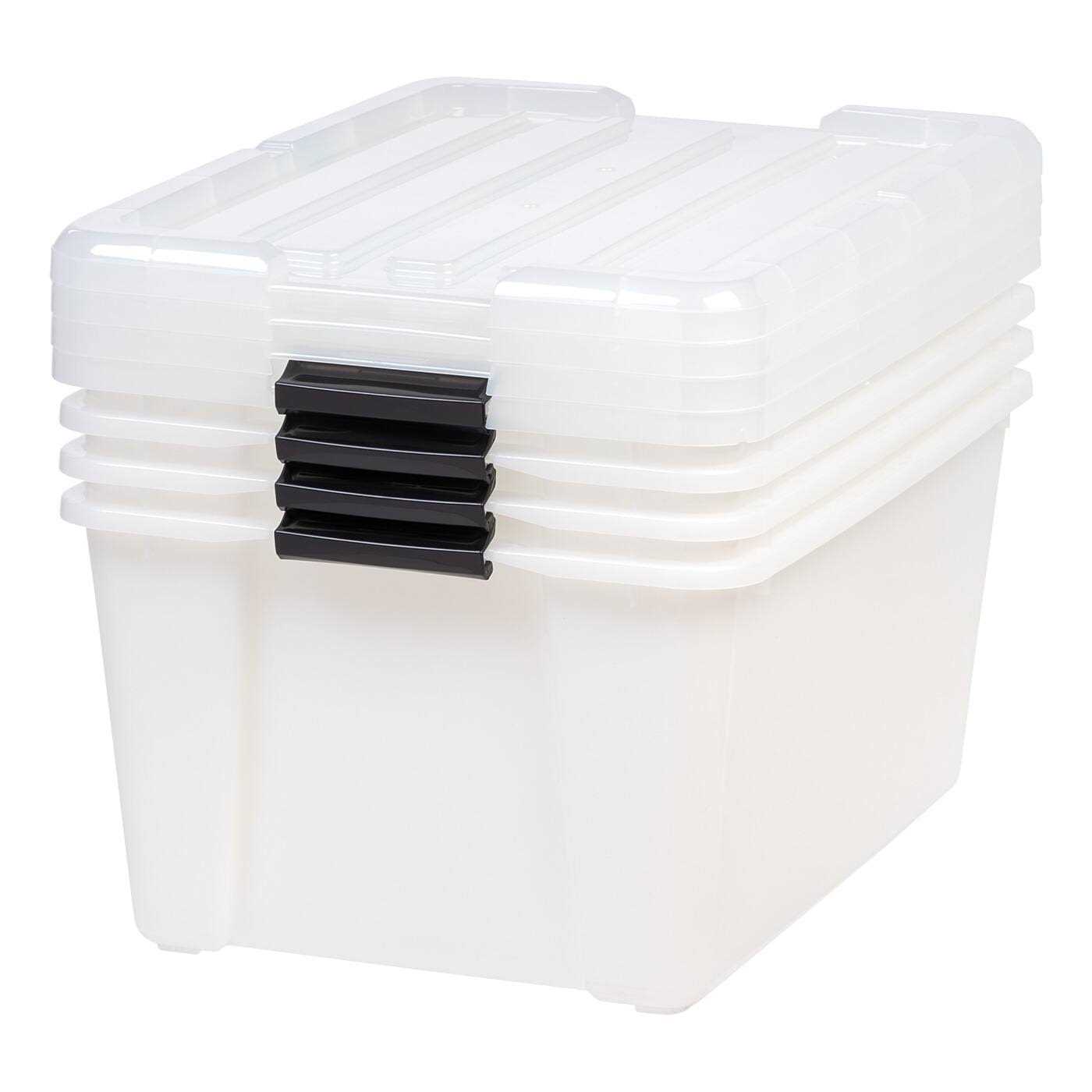 Iris45 Quart Plastic Storage Container Bin with Latching Lid - Image 3