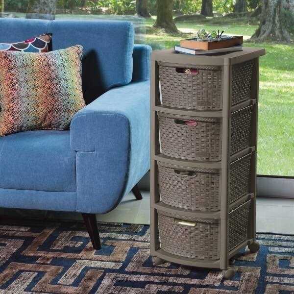 Rimax Four Drawer Rolling Cart - Image 2