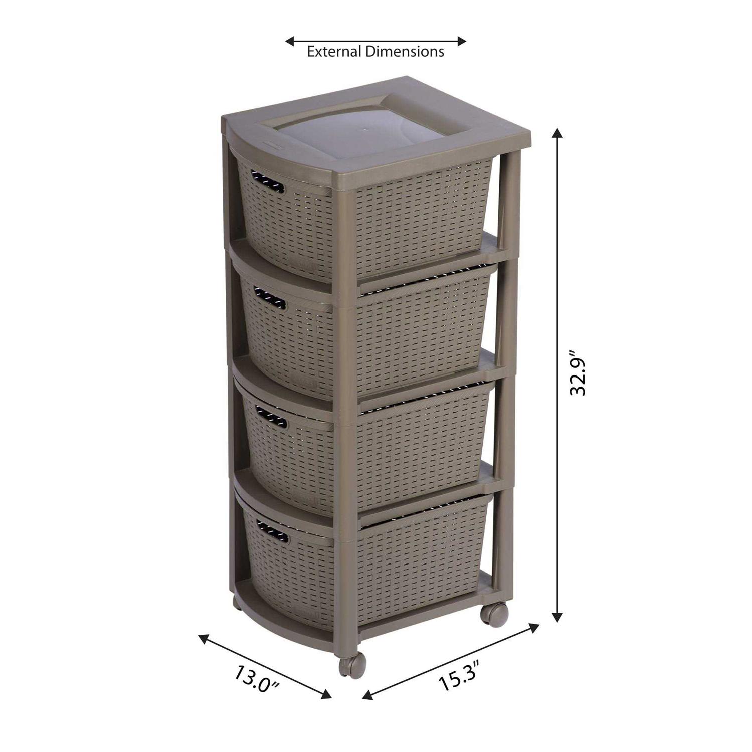 Rimax Four Drawer Rolling Cart - Image 2