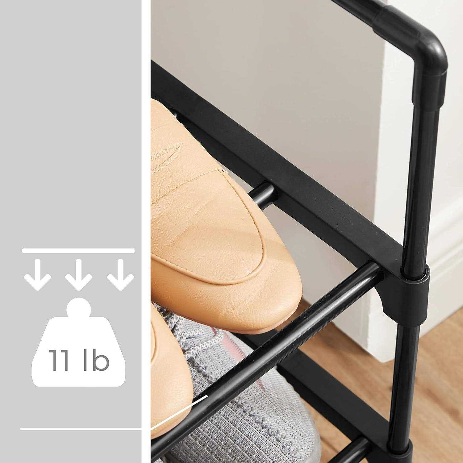 Songmics Shoe Rack 3-Tier Shoe Storage Organizer - Image 3