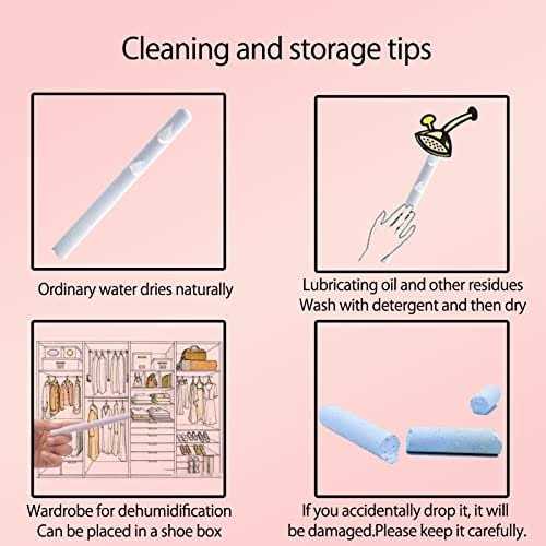 Rouly 5 Packs Diatom Drying Rod Stick Absorb Absorption Rod Desiccant Water Absorption Keep Dry Stick Deodorization Gift,Moisture-Proof Clothing - Image 2