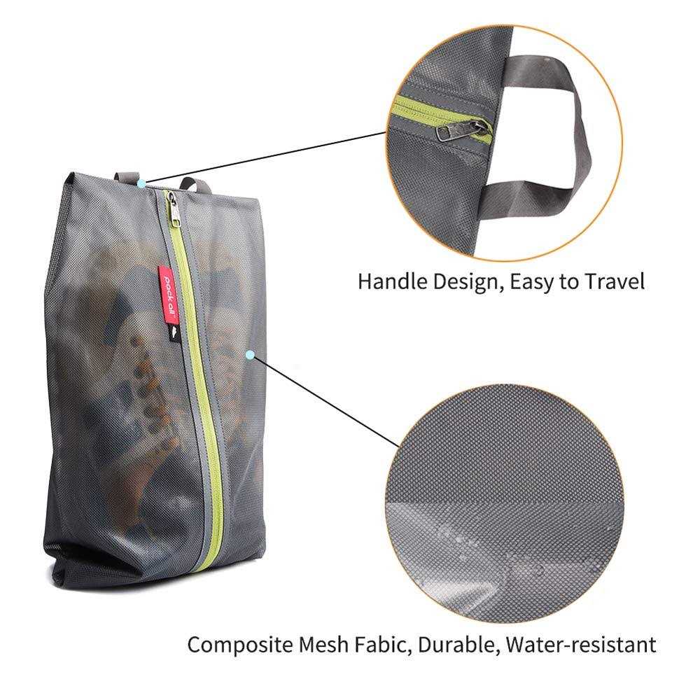 pack all Water Resistant Travel Shoe Bags, Shoe Storage Organizer Shoe Pouch with Zipper, for Men and Women - Image 2