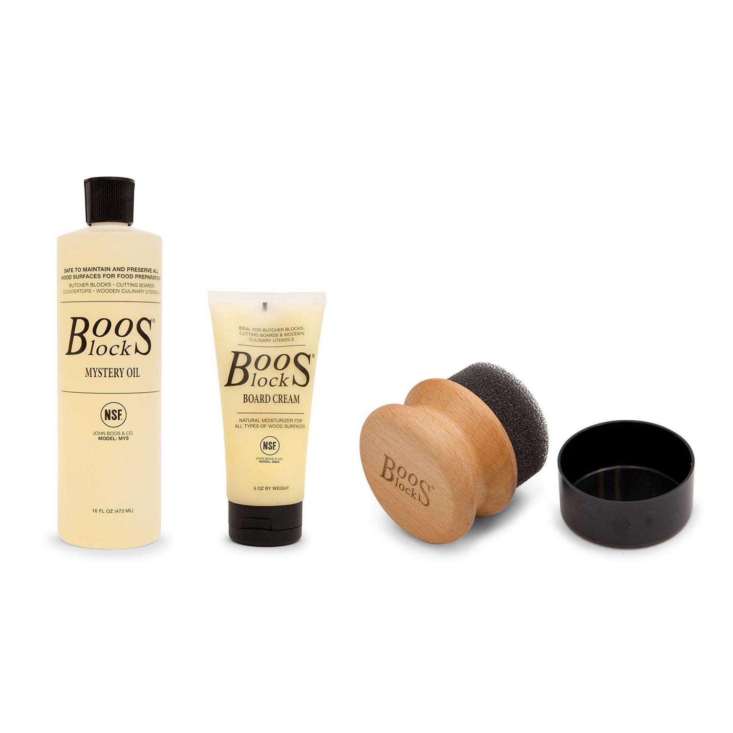 John Boos Block Cutting Board Care Set and Maintenance Oil