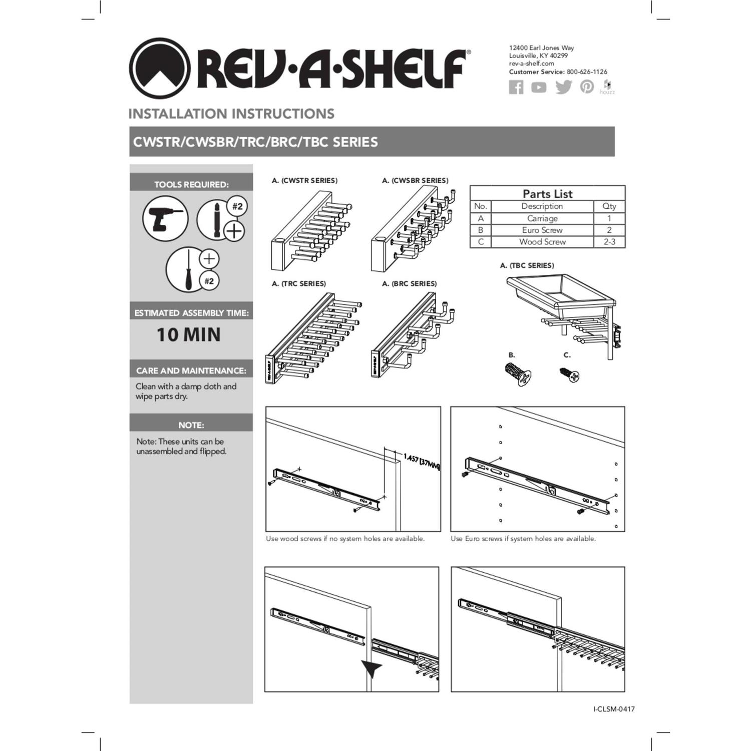 Rev-A-Shelf Pullout Belt Rack - Image 2