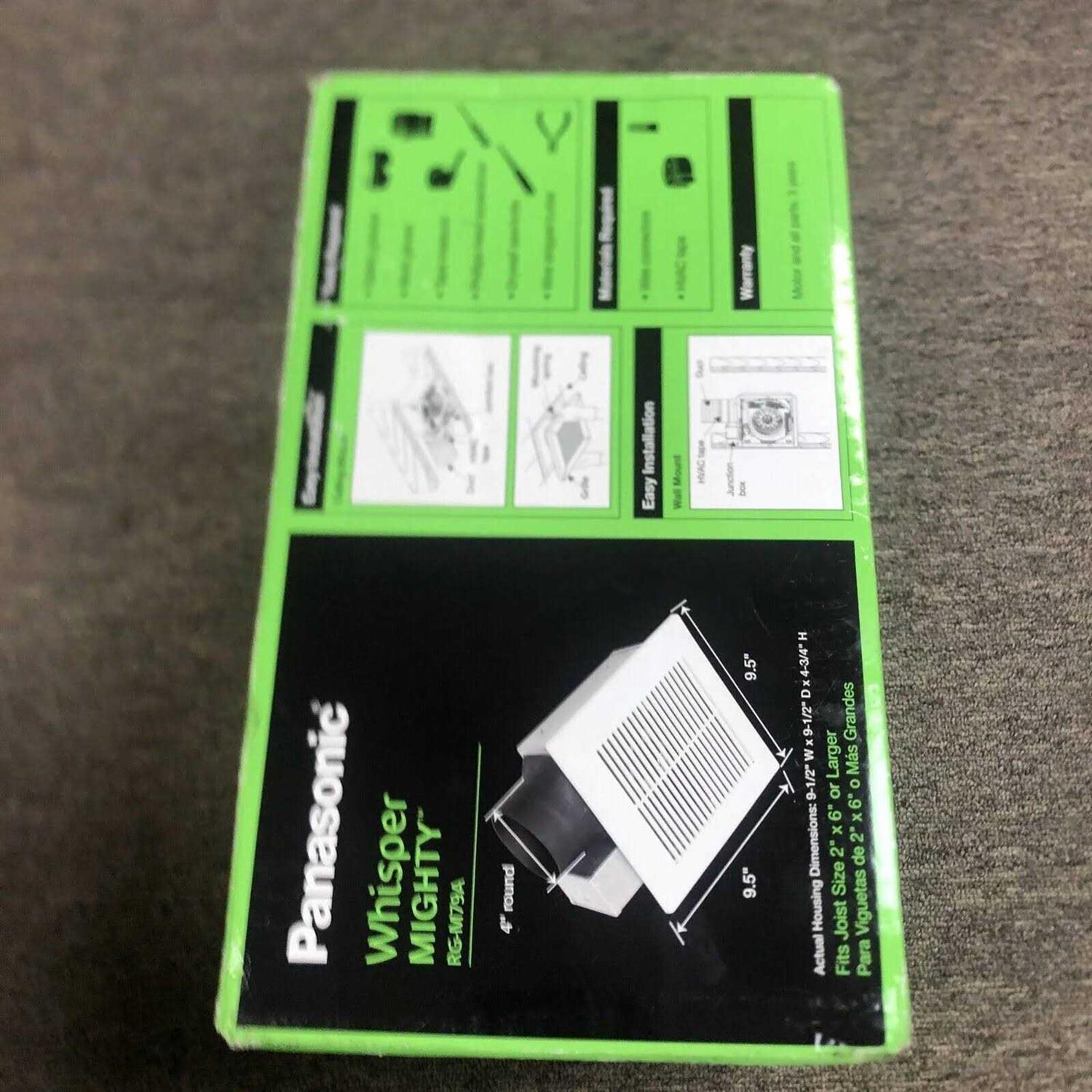 Panasonic Whisper Mighty Pick-A-Flow 70/90 CFM Ceiling/Wall Bathroom Exhaust Fan - Image 5