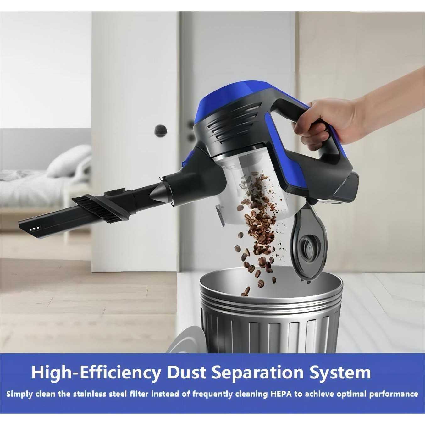 Moosoo Cordless Vacuum 4-in-1 Lightweight Stick Vacuum Cleaner - Image 5