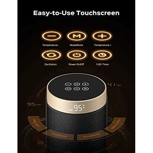 Dreo Space Heater Portable Electric Heaters for Indoor Use 70° Oscillation - Image 5