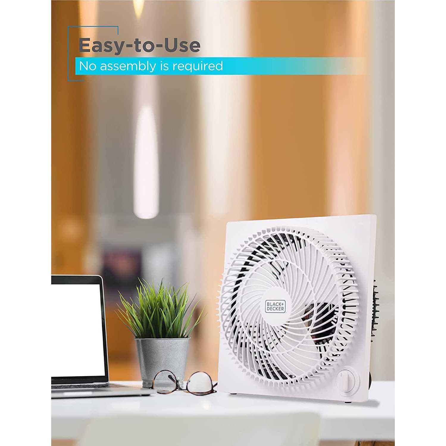 BLACK+DECKER 9 Frameless Tabletop Box Fan - Image 4