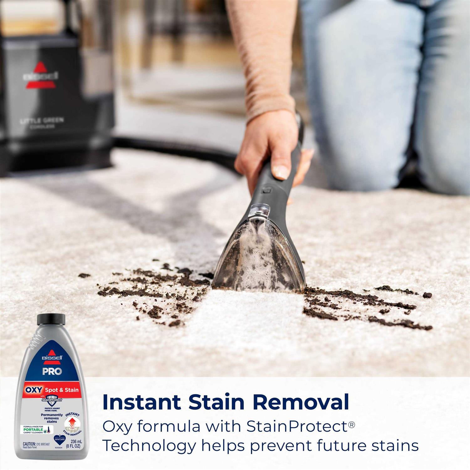 BISSELL Little Green Cordless Portable Carpet Cleaner 3682 - Image 5