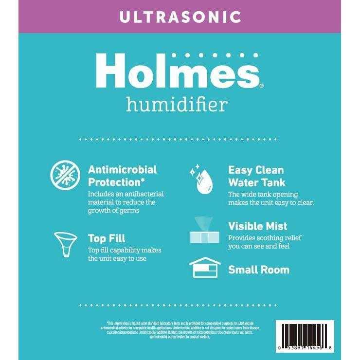 Holmes 0.36gal Antimicrobial Top Fill Ultrasonic Cool Mist Humidifier - Image 5