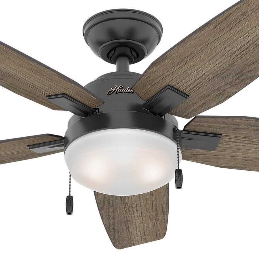 Hunter Antero LED Indoor Matte Black Ceiling Fan with Light - Image 2