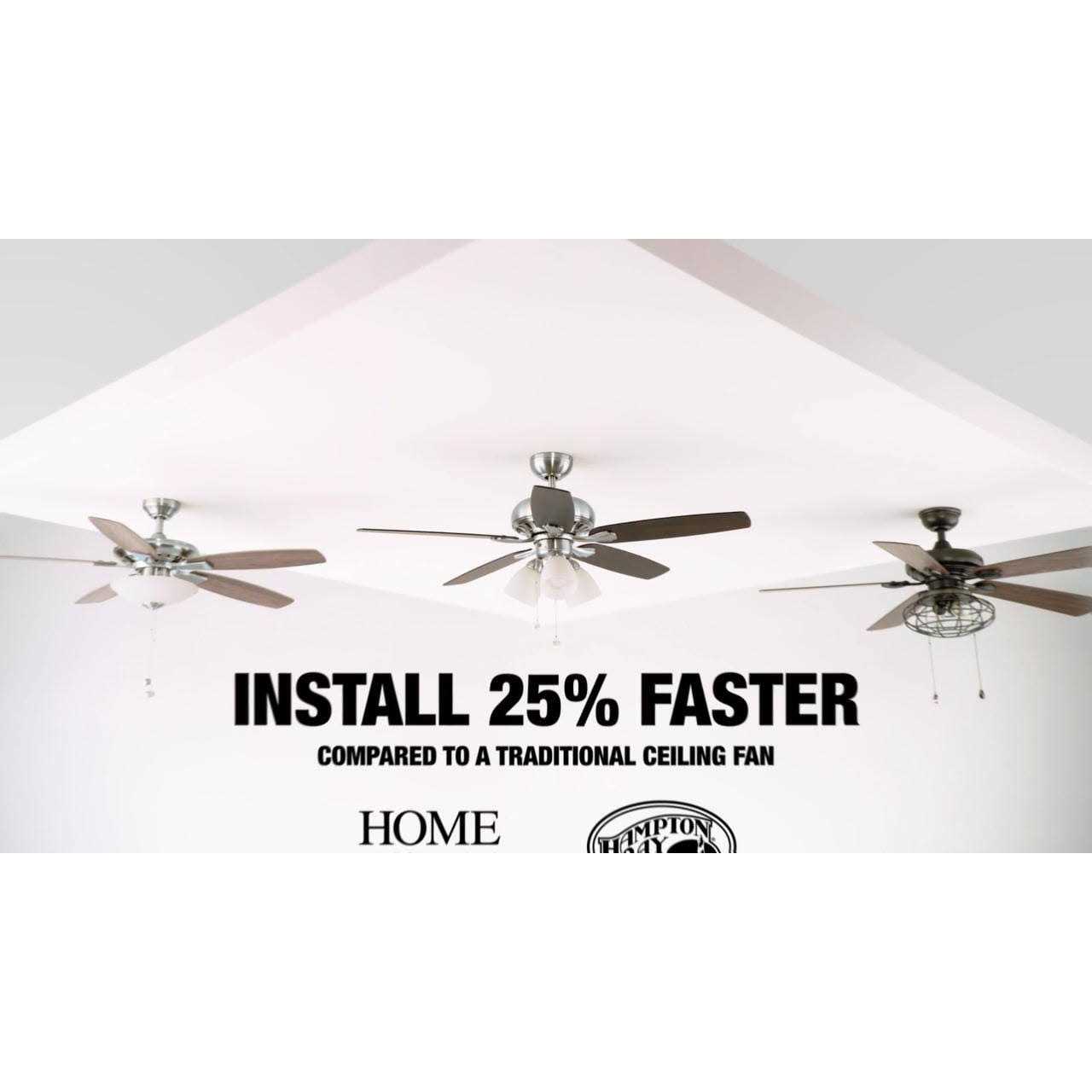Home Decorators Collection Mercer 52 in. Integrated LED Indoor Ceiling Fan with Light Kit and - Image 2