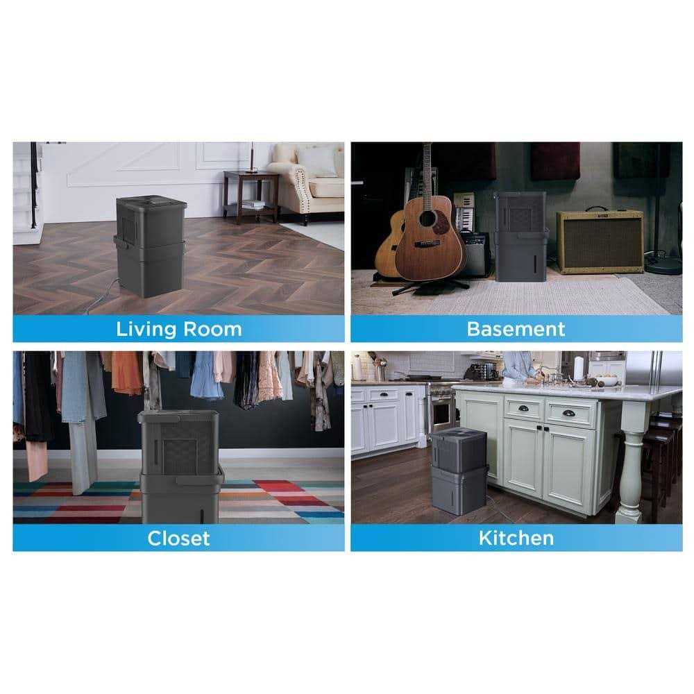 Midea 50-Pint CUBE Smart Dehumidifier with Pump 3X More Water Capacity - Image 4