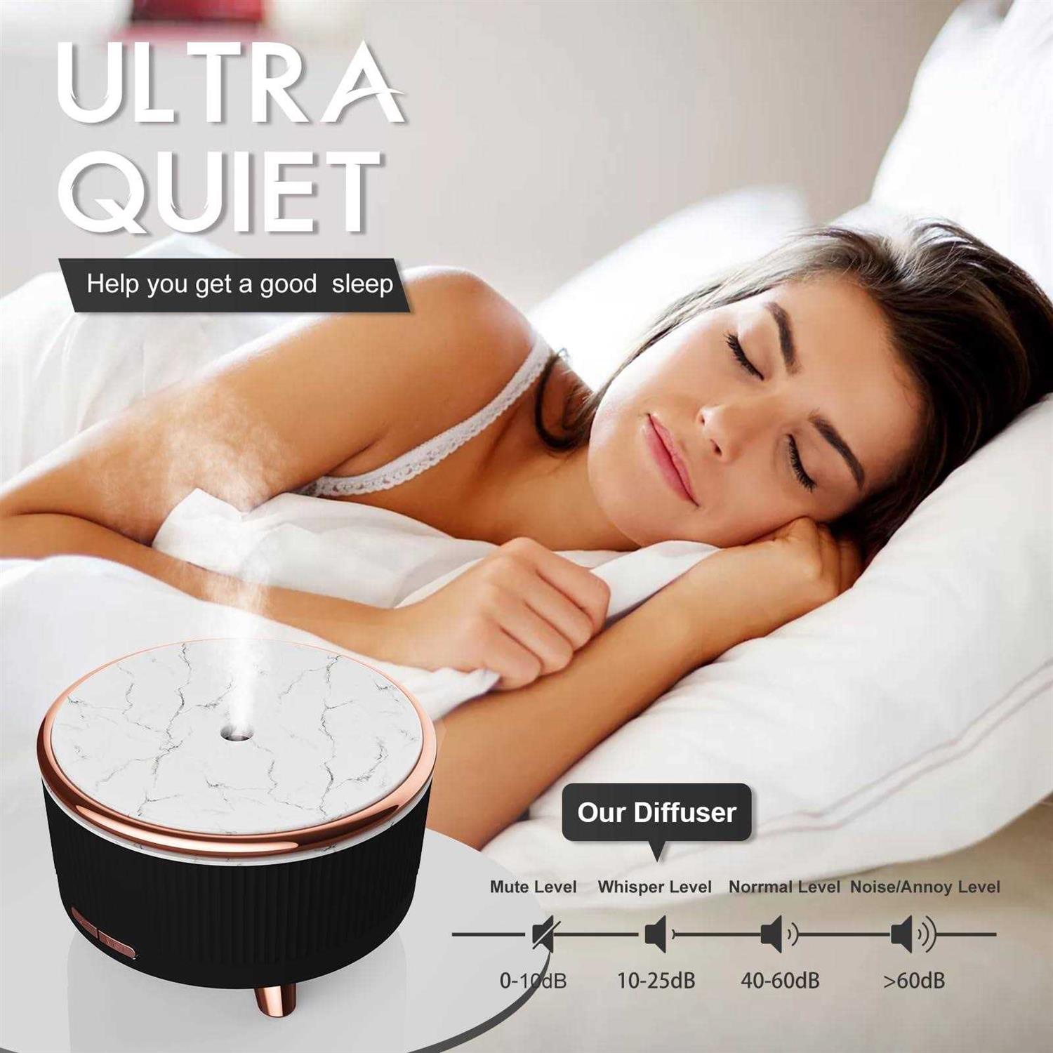 Diffusers for Essential Oils Large Room Humidifier 500ml Aromatherapy Diffuser Cool Mist Humidifier with Remote Control,7 Colors Lights & 3 Mist Mode - Image 4