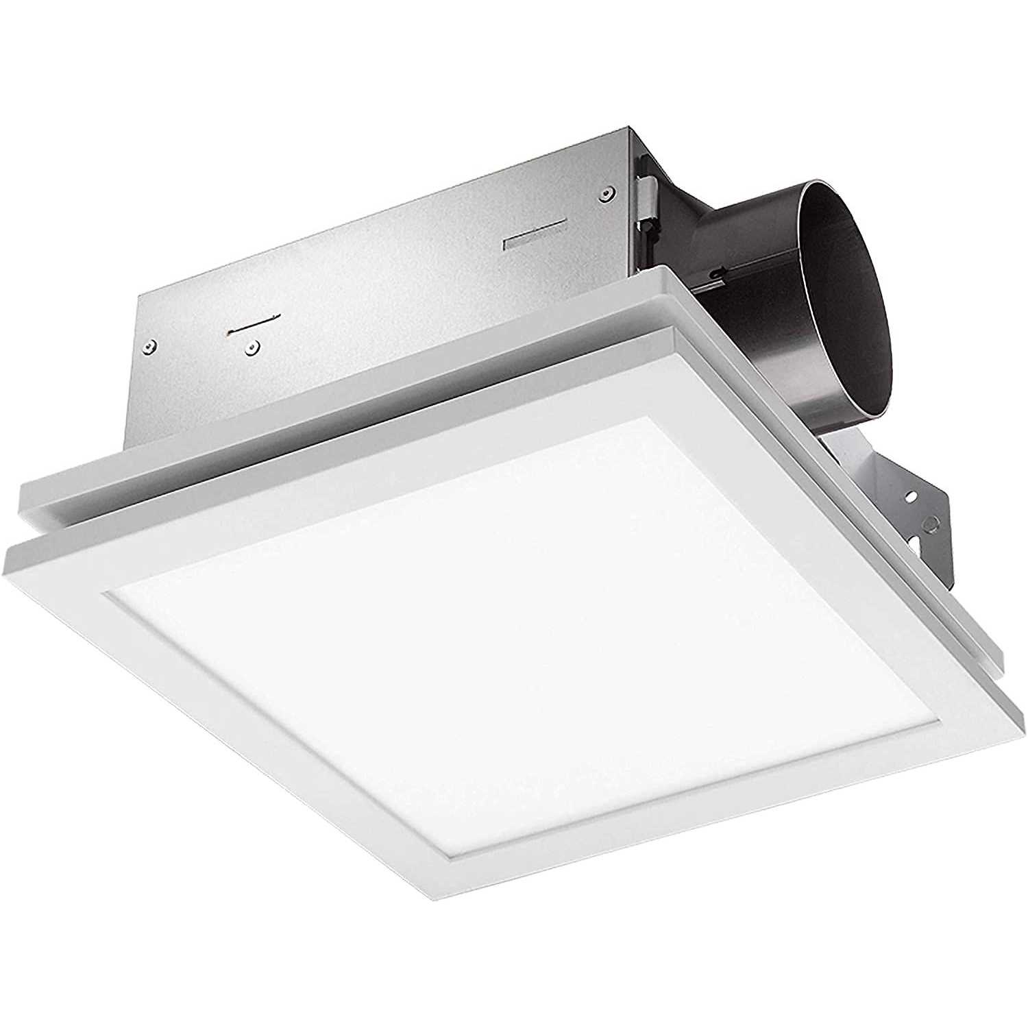 Delta Electronics SLM70ELED 14 watt 2 Sones Breez Slim 70 CFM Retro Fit Low Profile Exhaust Bath Fan Dimmable Edge-Lit LED Light